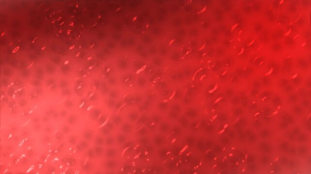 Bloody river flowing through a vivid crimson liquid scene with swirling bubbles and a dark dramatic atmosphere