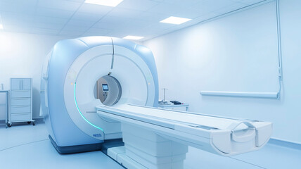 MRI検査装置と検査室内部のイメージ