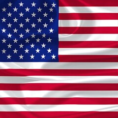 A waving American flag with stars and stripes (1)