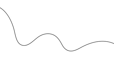abstract simple black wave line design.