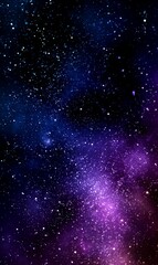 Fototapeta premium Starry night sky space background with bright stars and deep cosmic universe