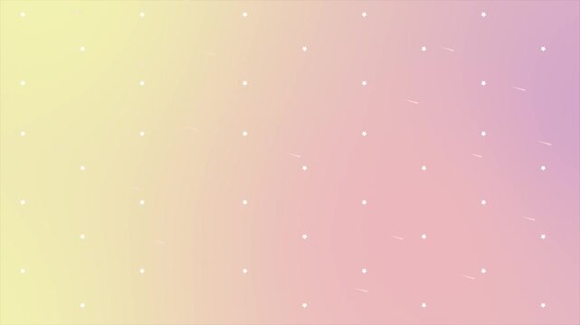 流れ星と幻想的なオレンジパープルグラデーション背景