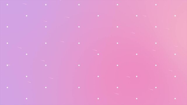 流れ星と幻想的なパープルピンクグラデーション背景