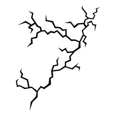Minimalist Multi Branching Jagged Crack