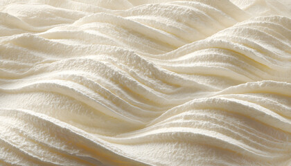 Premium photo of close up of organic shea butter creating a textured background with soft waves.