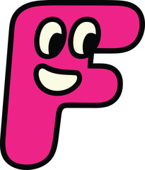 Obraz premium Different kind of letter F, art, illustration