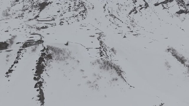 4K Drone Footage of Atal Tunnel | Aerial View of Himalayan Highway, Snow Mountains, and Engineering Marvel in India