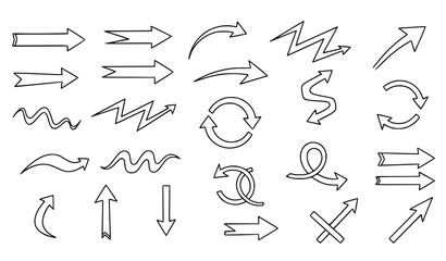 Creative hand-drawn arrow vector collection