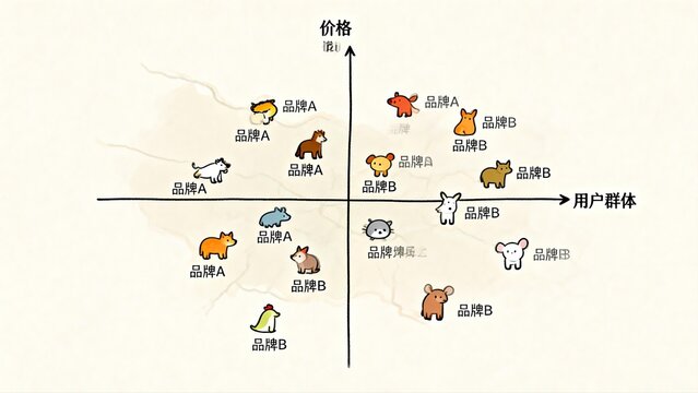 Brand positioning analysis chart