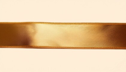 Golden Silk Ribbon With Gold Border Horizontal