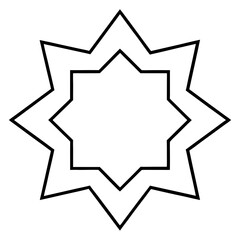 abstract star shape