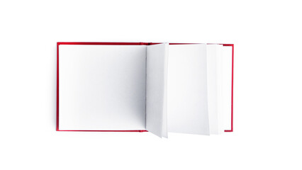 Blank notebook on a white background. High quality photo