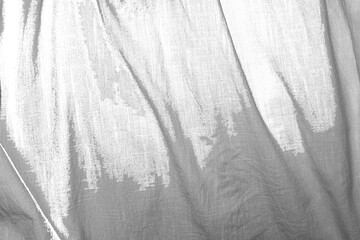 Obraz premium Distressed Grey Fabric Overlay Texture with Dusty, Grainy and Noise. Ideal for Overlay, Vintage Effects, Photo Blending, or Grunge-Style Backgrounds in Design Projects.