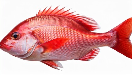 Red Snapper Fish Isolated On Transparent Background
