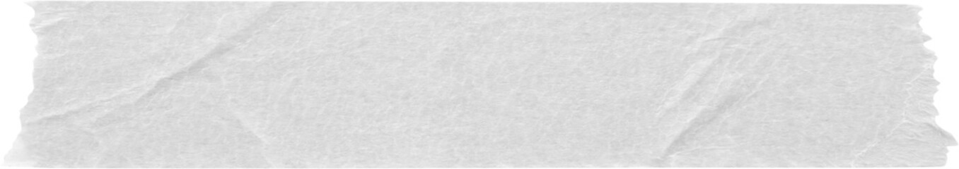 Fototapeta premium White adhesive paper tape isolated on white background