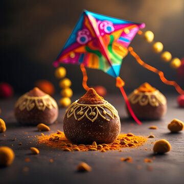 Til gul or sweet sesame laddu with intricate fikri