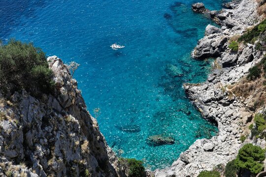 turquoise waters of Capri Island