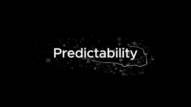 A video showcasing the concept of predictability with a futuristic design