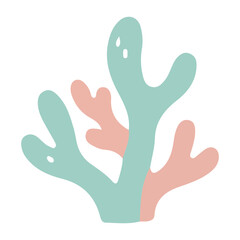 Obraz premium Minimalist Coral Illustration