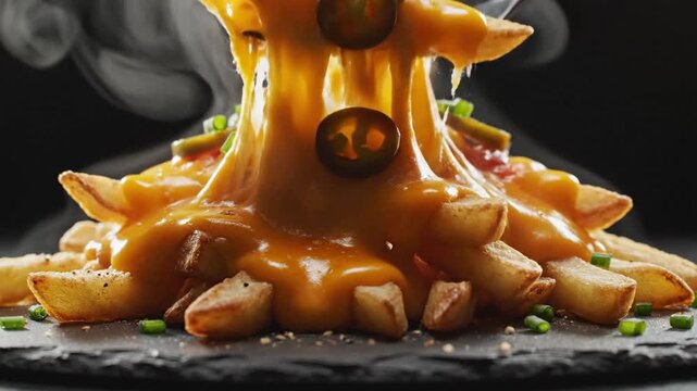 Poutine with Cheese Curds and Gravy