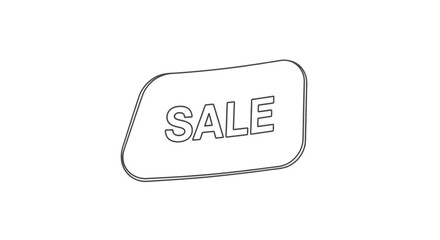 Sale Tag Icon, Discount Label, Special Offer, Marketing Promotion, Retail Business