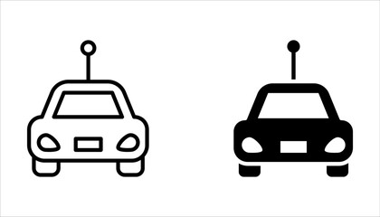 RC car icon set, Remote Control, Racing Cars on white background © NAPISAH