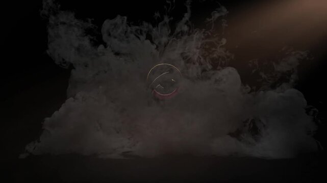 energetic 4k smoke fire burning explosion logo intro animation. present your brand with energetic professional style.