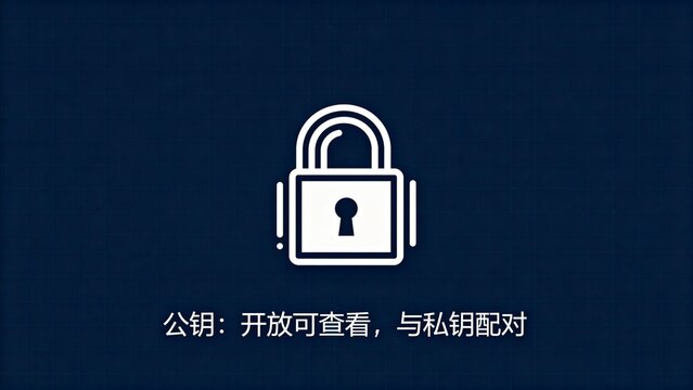 White padlock icon on dark blue background