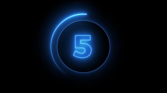 10-0 counting down seconds neon number 10 seconds countdown timer animation Countdown timer from 10 to 0 seconds real time.