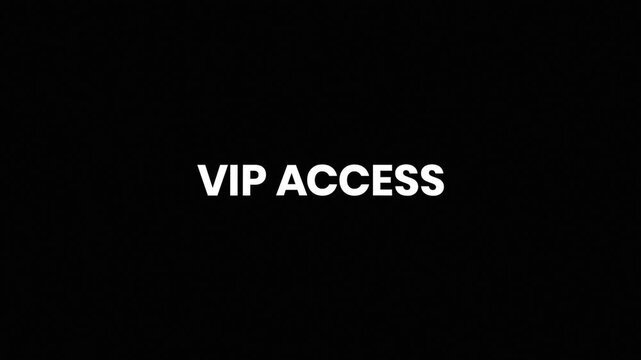 VIP Access Liquid Glitch Text Animation 4K for Exclusive Entry and Premium Membership Promotion Campaigns