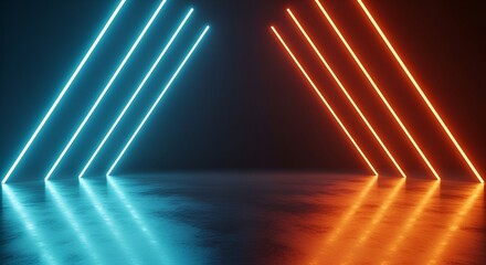 neon light abstract background, futuristic glow