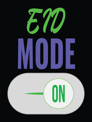 Fototapeta premium Eid Mode On Celebration Shirt design