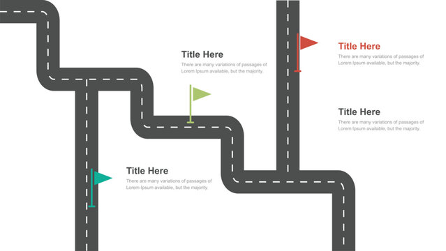 Complex Road Map Network Infographic