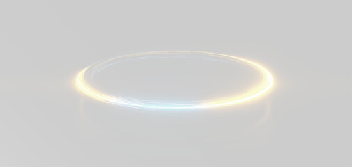 Magic Sphere. Neom Light Circle. Glowing Sphere overlay circle png © Alehandro