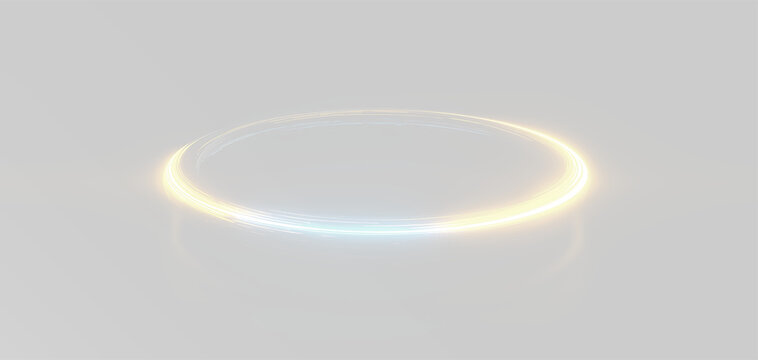 Magic Sphere. Neom Light Circle. Glowing Sphere overlay circle png