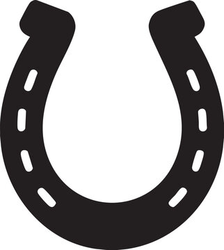 horse shoe logo silhouette