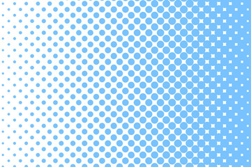 水色のカラーハーフトーン