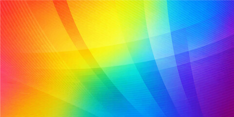 Abstract bright rainbow background featuring a colorful geometric spectrum design with a seamless vector pattern and blurred light textures for a modern artistic wallpaper backdrop