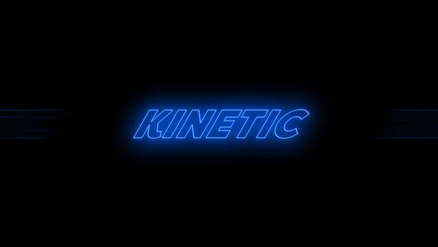 Kinetic Neon Title 9 &ndash; Futuristic Glowing Typography Animation, Dynamic Text Intro, Cyberpunk Style Motion Graphics, Modern Promo and Social Media Title Template