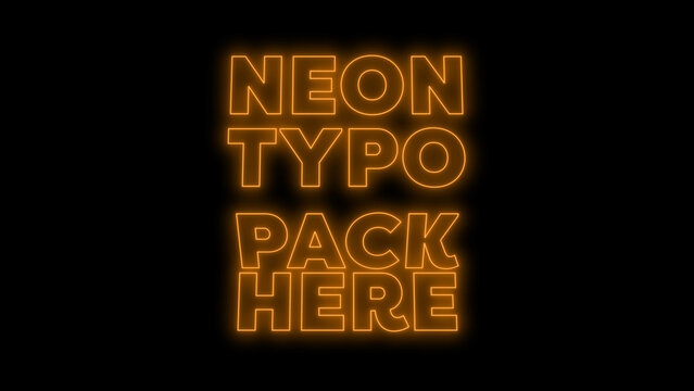 Kinetic Neon Title 35 &ndash; Futuristic Glowing Typography Animation, Dynamic Text Intro, Cyberpunk Style Motion Graphics, Modern Promo and Social Media Title Template