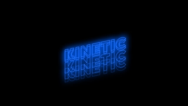 Kinetic Neon Title 45 &ndash; Futuristic Glowing Typography Animation, Dynamic Text Intro, Cyberpunk Style Motion Graphics, Modern Promo and Social Media Title Template