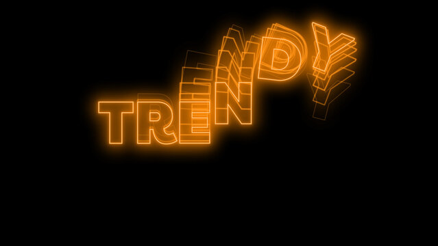 Kinetic Neon Title 53 &ndash; Futuristic Glowing Typography Animation, Dynamic Text Intro, Cyberpunk Style Motion Graphics, Modern Promo and Social Media Title Template