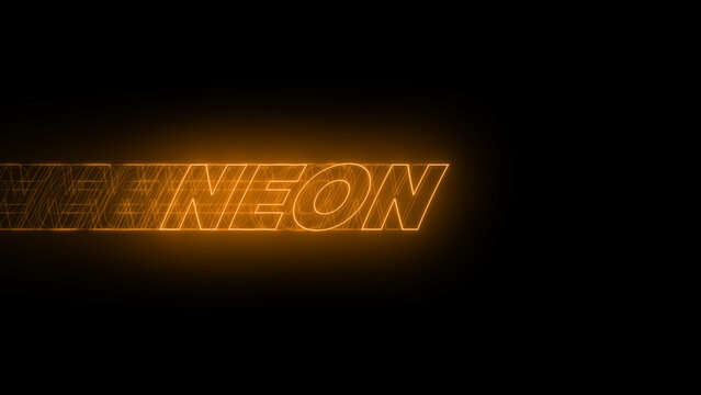 Kinetic Neon Title 65 &ndash; Futuristic Glowing Typography Animation, Dynamic Text Intro, Cyberpunk Style Motion Graphics, Modern Promo and Social Media Title Template