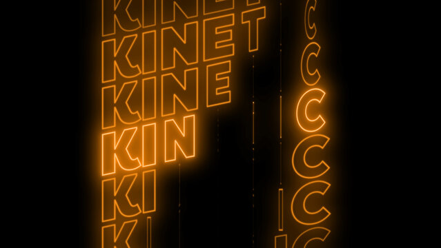 Kinetic Neon Title 77 &ndash; Futuristic Glowing Typography Animation, Dynamic Text Intro, Cyberpunk Style Motion Graphics, Modern Promo and Social Media Title Template