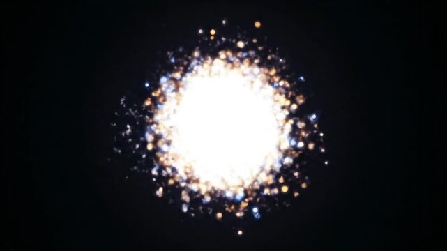 Star Cluster Galaxy Cosmic Background Video.