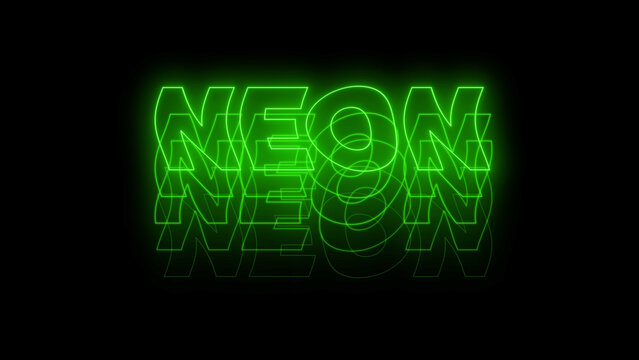 Kinetic Neon Title 86 &ndash; Futuristic Glowing Typography Animation, Dynamic Text Intro, Cyberpunk Style Motion Graphics, Modern Promo and Social Media Title Template
