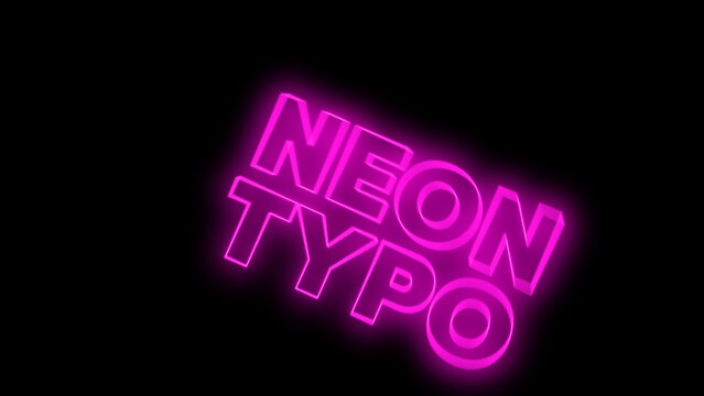 Kinetic Neon Title 118 &ndash; Futuristic Glowing Typography Animation, Dynamic Text Intro, Cyberpunk Style Motion Graphics, Modern Promo and Social Media Title Template