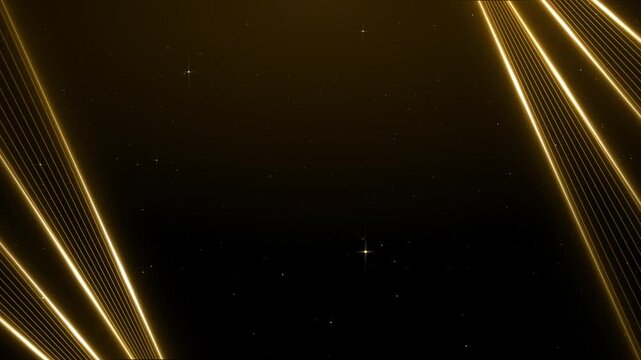 The Gilded Stage Particles Gold Awards Trailer Titles Cinematic Openers Luxury Intro Background Loop