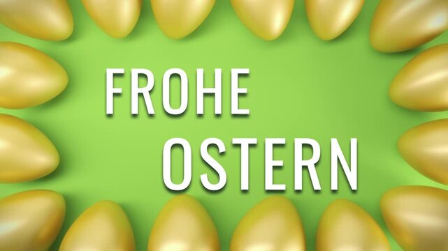 Videoanimation - 16 goldene Ostereier - Frohe Ostern