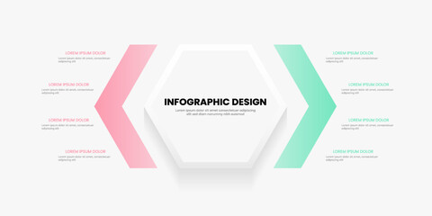 Infographic with arrows comparing two sides.